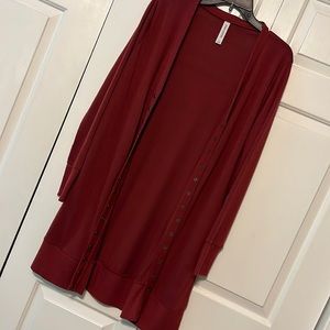 Zenana Outfitters burgundy cardigan